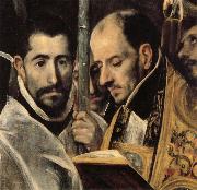 El Greco Details of The Burial of Count Orgaz oil on canvas